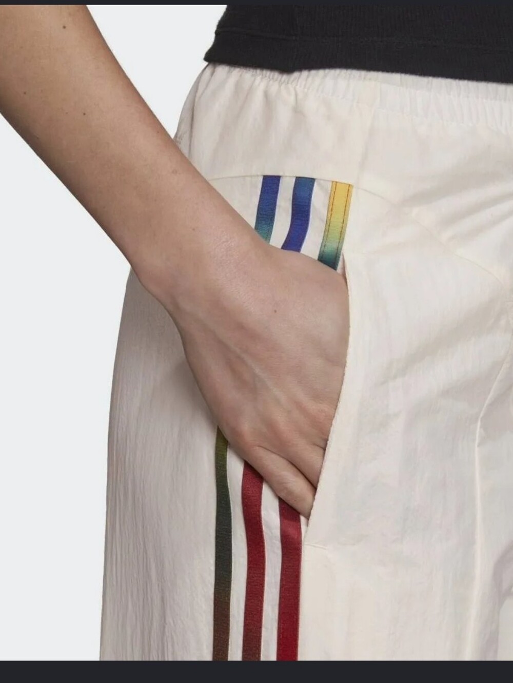 Adidas, Women's Paolina Russo Track Pants w Rainbow Sz L - Picture 2 of 2
